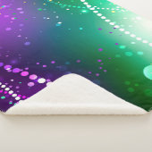 Couverture Sherpa Mardi Gras Festive Purple Background (3/4)