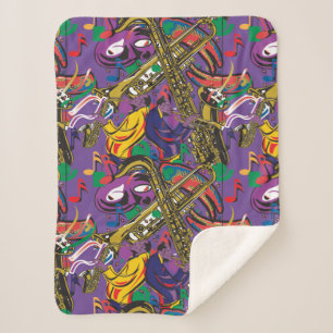 Couverture Sherpa Mardis Gras la Nouvelle-Orléans