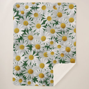 Couverture Sherpa Marguerite gaie et lumineuse