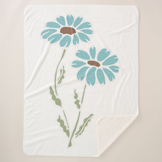 Couverture Sherpa Marguerites (Devant)