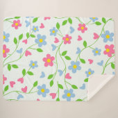 Couverture Sherpa Marguerites (Devant (Horizontal))