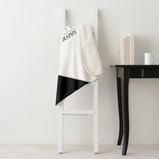 Couverture Sherpa Mariage élégant Ajouter une photographie personnal (En situation)