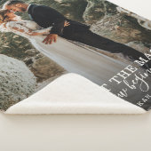 Couverture Sherpa Mariage moderne chic Love Couple Trust Magie Photo (3/4)