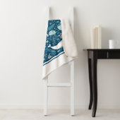 Couverture Sherpa Marine Bleu et blanc Motif de l'océan marin (En situation)