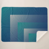 Couverture Sherpa Marine gris turquoise (Devant (Horizontal))