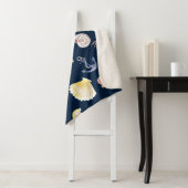 Couverture Sherpa Marine Life & Ancres (Dark) Sherpa Blanket (En situation)