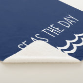 Couverture Sherpa Marine Mer Bleue le jour Vagues Nautique (3/4)