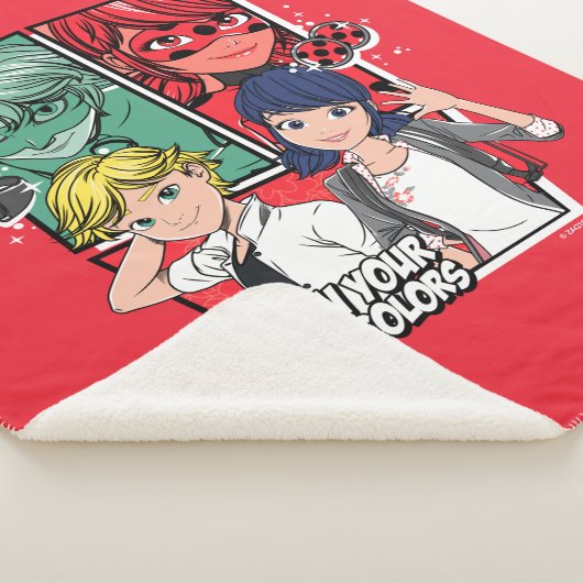 Couverture Sherpa Marinette comique miqueuse & Adrien Véritables Cou (3/4)