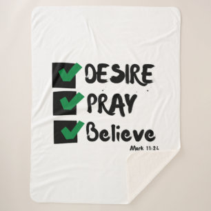 Couverture Sherpa Mark 11:24 KJV Bible Ecriture