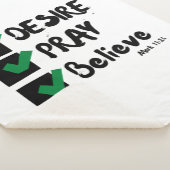 Couverture Sherpa Mark 11:24 KJV Bible Ecriture (3/4)