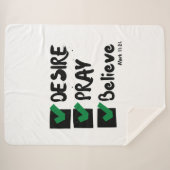 Couverture Sherpa Mark 11:24 KJV Bible Ecriture (Devant (Horizontal))