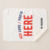 COUVERTURE SHERPA MARQUE BLANCHE MODERNE ET PERSONNALISABLE VÉRIFIÉE (Devant (Horizontal))