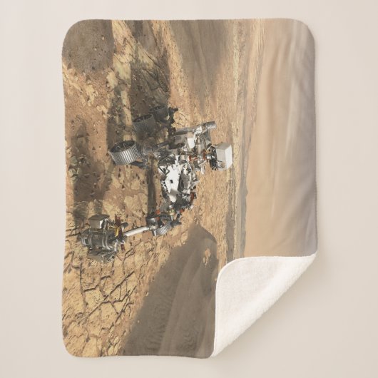Couverture Sherpa Mars 2020 Rover Sur La Surface De Mars. (Devant)