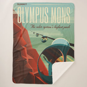 Couverture Sherpa Mars Olympus Mons Système solaire Volcano le plus