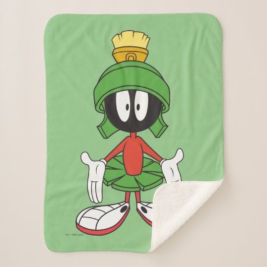 Couverture Sherpa MARVIN LE MARTIAN™ Confus (Devant)
