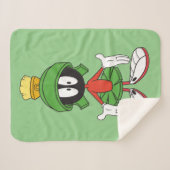 Couverture Sherpa MARVIN LE MARTIAN™ Confus (Devant (Horizontal))