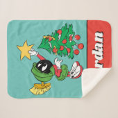 Couverture Sherpa MARVIN LE MARTIAN™ mettre l'étoile dans l'arbre (Devant (Horizontal))