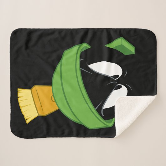 Couverture Sherpa MARVIN MARTIAN™ Face en colère (Devant (Horizontal))