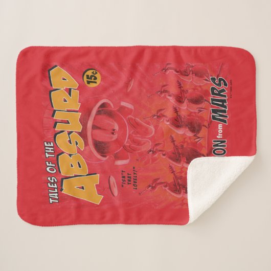 Couverture Sherpa MARVIN MARTIAN™ Retro Invasion from Mars Comic (Devant (Horizontal))