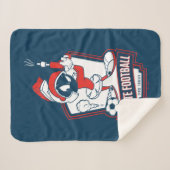 Couverture Sherpa MARVIN THE MARTIAN™ "I Hate Football" Graphic (Devant (Horizontal))