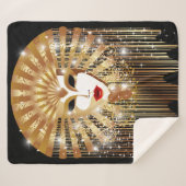 Couverture Sherpa Mask de la Fête du Venice Carnival (Devant (Horizontal))