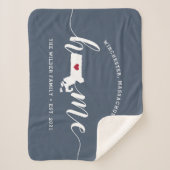 Couverture Sherpa Massachusetts Accueil État Personnalisé (Devant)