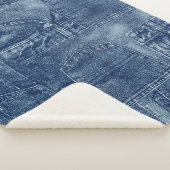 Couverture Sherpa matériau de denim, (3/4)