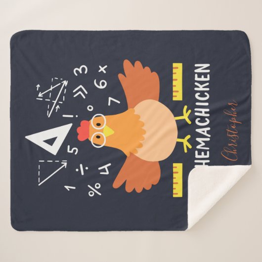 Couverture Sherpa Math Poulet drôle Mathemachickicken enseignant sur (Devant (Horizontal))