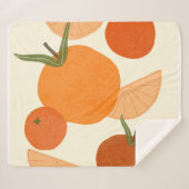 Couverture Sherpa Matisse Inspiré : Formes Abstraites modernes (Devant (Horizontal))