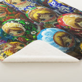 Couverture Sherpa Matryoshka Poupées Souvenir Kiosque Voyage Photo (3/4)