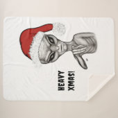 Couverture Sherpa Mauvais Alien, Lourds Noël ! (Devant (Horizontal))