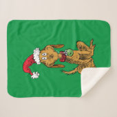 Couverture Sherpa Max le chien au chapeau de Père Noël (Devant (Horizontal))