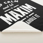 Couverture Sherpa Maxim Nom personnalisé Anniversaire (3/4)