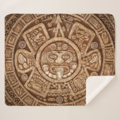Couverture Sherpa Maya Tribal Pagan : Texture ornementale (Devant (Horizontal))