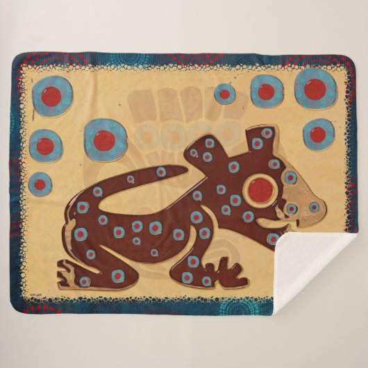 Couverture Sherpa Mayan Baby Jaguar (Devant (Horizontal))