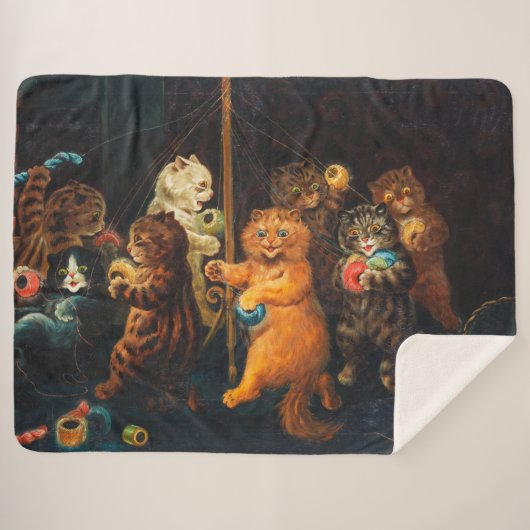 Couverture Sherpa Maypole | Louis Wain | (Devant (Horizontal))
