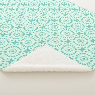 Couverture Sherpa Mazipoodles Kaleidoscope Roue Une Monnaie Turquois