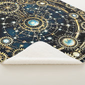 Couverture Sherpa Mécanisme céleste Art cosmique (3/4)