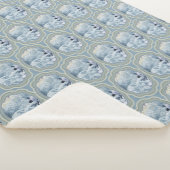 Couverture Sherpa Médaillon bleu de rêve (3/4)