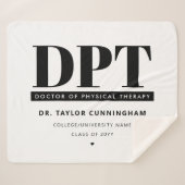 Couverture Sherpa Médecin DPT moderne personnalisé de thérapie physi (Devant (Horizontal))