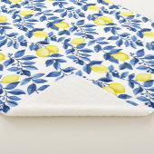 Couverture Sherpa Mediterrenean Citrus Lemon pattern (3/4)