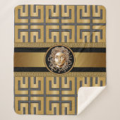 Couverture Sherpa Medusa Head Gold (Devant)
