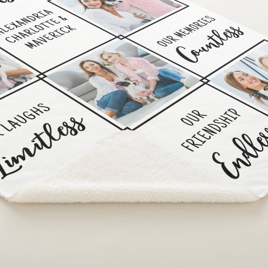 Couverture Sherpa Meilleur Amis Forever Custom 5 Amitié photo (3/4)