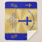 Couverture Sherpa Meilleur cadeau pour Pasteur, Christian Throw Blan (Devant)