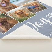 Couverture Sherpa Meilleur Chien Jamais Moderne Gris Photo Collage (3/4)