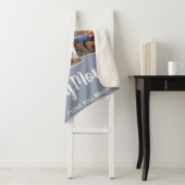 Couverture Sherpa Meilleur Chien Maman Grey 4 Photo Collage (En situation)