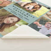 Couverture Sherpa Meilleur collage photo de grand-mère au monde (3/4)