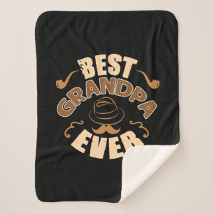 Couverture Sherpa Meilleur grand-père jamais - Illustration Casquet