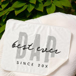 Couverture Sherpa Meilleur Papa depuis 20XX Moderne Simple Preppy<br><div class="desc">Ce design simple et moderne est composé de la typographie de san serif.</div>