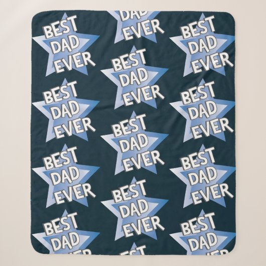 Couverture Sherpa Meilleur Papa Ever (Devant)